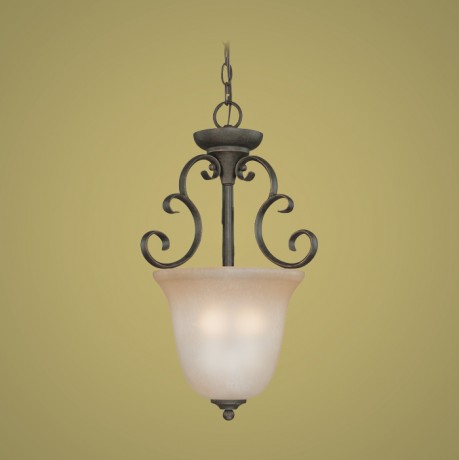 C186-24223-MB By Jeremiah Lighting-Barret Place Collection Mocha Bronze Finish 3 Lt Inv Pendant 
