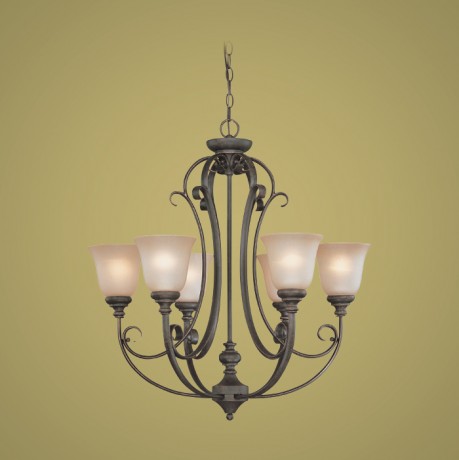 C186-24226-MB By Jeremiah Lighting-Barret Place Collection Mocha Bronze Finish 6 Lt Chandelier 