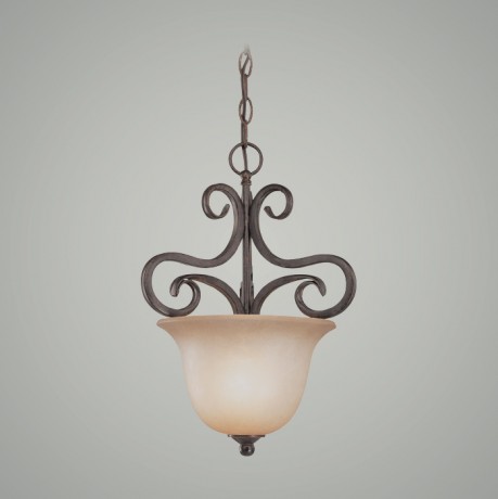 C186-24931-BA By Jeremiah Lighting-Torrey Collection Burnished Armor Finish 1 Lt Pendant 