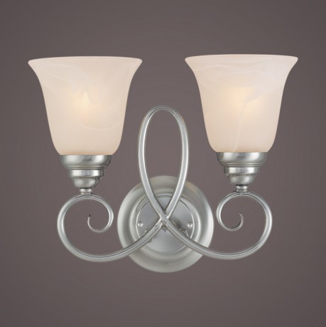 C186-25022-SN By Jeremiah Lighting-Cordova Collection Satin Nickel Finish 2 Lt Wall Sconce Sn 