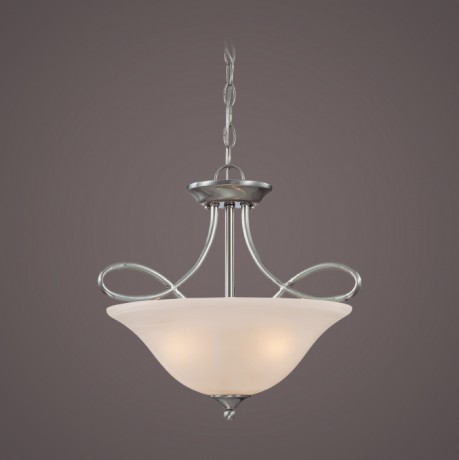 C186-25033-SN By Jeremiah Lighting-Cordova Collection Satin Nickel Finish 3 Lt Semiflush Sn 