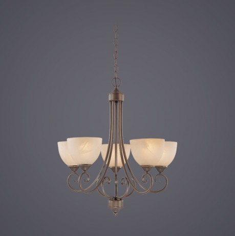 C186-25325-OB By Jeremiah Lighting-Raleigh Collection Old Bronze Finish 5 Lt Chandelier Ob 