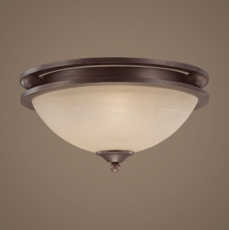 C186-25422-OB By Jeremiah Lighting-Seymour Collection Old Bronze Finish 2 Lt Flush Mount 
