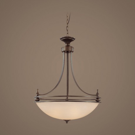 C186-25434-OB By Jeremiah Lighting-Seymour Collection Old Bronze Finish 4 Lt Inv Pendant 