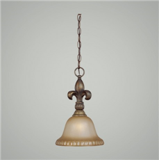 C186-25731-BBZ By Jeremiah Lighting-Devereaux Collection Burleson Bronze Finish 1 Lt Minipendant 