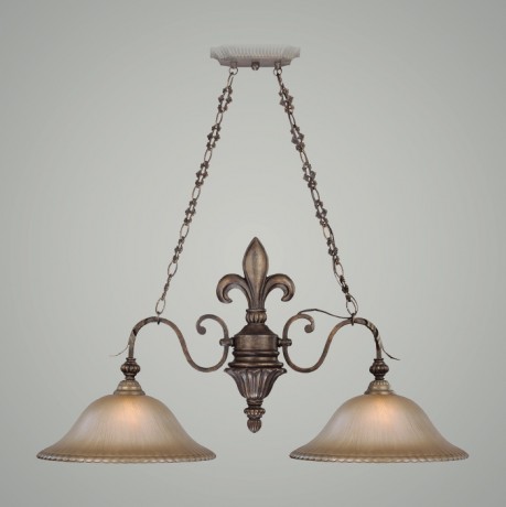 C186-25742-BBZ By Jeremiah Lighting-Devereaux Collection Burleson Bronze Finish 2 Lt Island 
