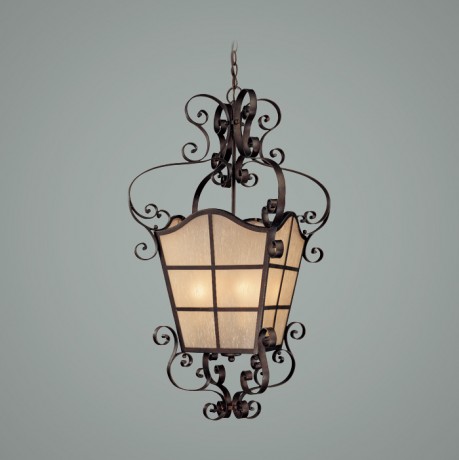 C186-25836-SI By Jeremiah Lighting-Lagrange Collection Seville Iron Finish 3 Lt Chandelier 