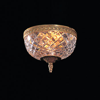 C193-117-8-OB By Crystorama Lighting-Cortland Collection Olde Brass Finish Flush Mount