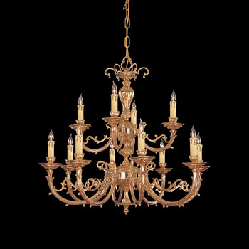 C193-489-OB By Crystorama Lighting-Etta Collection Olde Brass Finish Chandelier