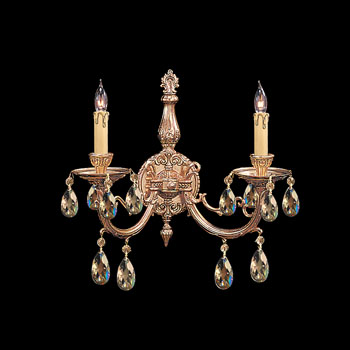 C193-492-OB-GTS By Crystorama Lighting-Etta Collection Wall Sconce
