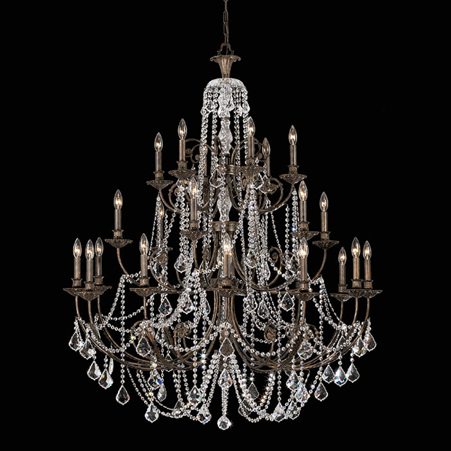 C193-5120-EB-CL-MWP By Crystorama Lighting-Regis Collection English Bronze Finish Chandelier