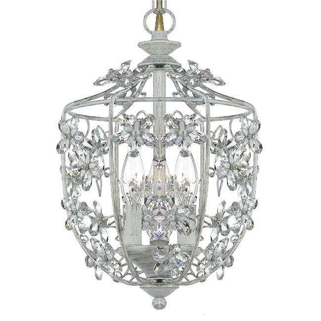 C193-5303-AW By Crystorama Lighting-Paris Flea Collection Antique White Finish Lantern