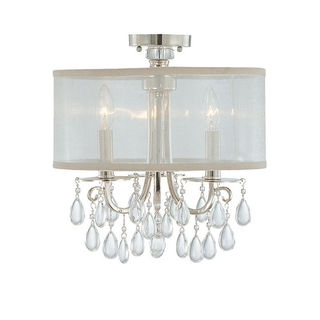 C193-5623-CH By Crystorama Lighting-Hampton Collection Polished Chrome Finish Chandelier