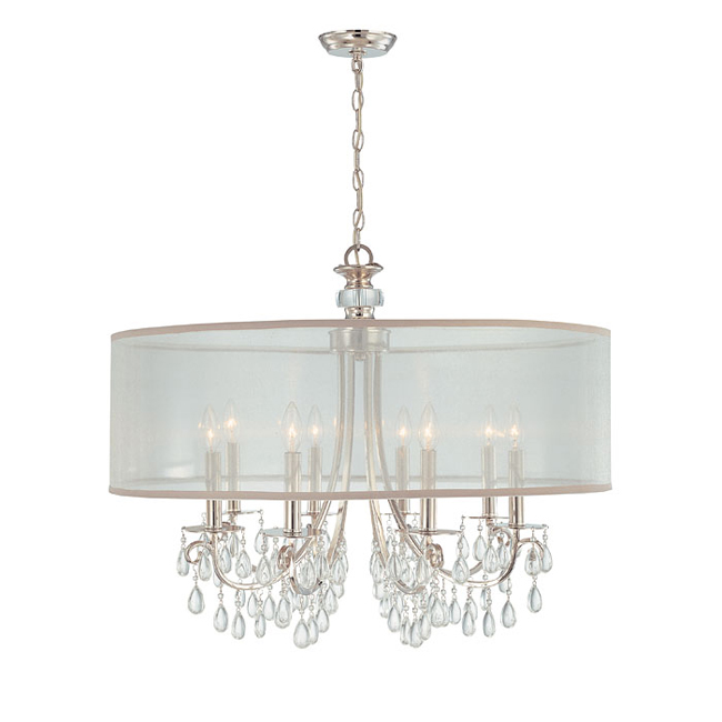 C193-5628-CH By Crystorama Lighting-Hampton Collection Polished Chrome Finish Chandelier