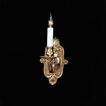 C193-641-PB By Crystorama Lighting-Cortland Collection Polished Brass Finish Wall Sconce