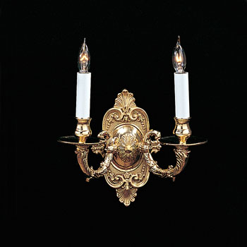 C193-642-PB By Crystorama Lighting-Cortland Collection Polished Brass Finish Wall Sconce
