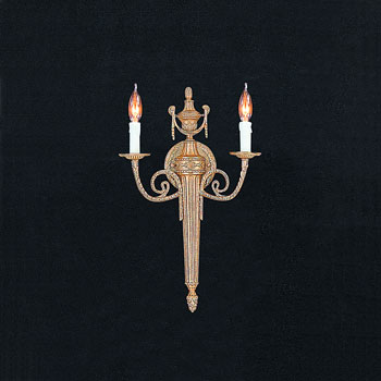 C193-662-MB By Crystorama Lighting-Cortland Collection Matte Brass Finish Wall Sconce