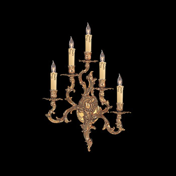 C193-705-OB By Crystorama Lighting-Cortland Collection Olde Brass Finish Wall Sconce