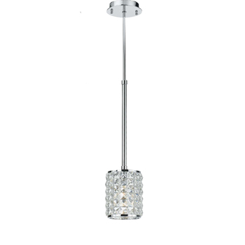C193-810-CH-CL-MWP By Crystorama Lighting-Chelsea Collection Polished Chrome Finish Semi Flush