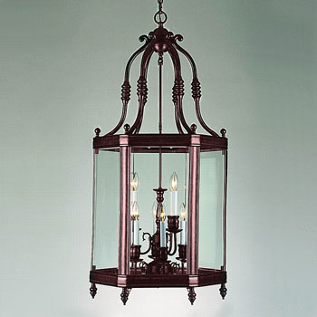 C193-949-VB By Crystorama Lighting-Windsor Lantern Collection Venetian Bronze Finish Lantern