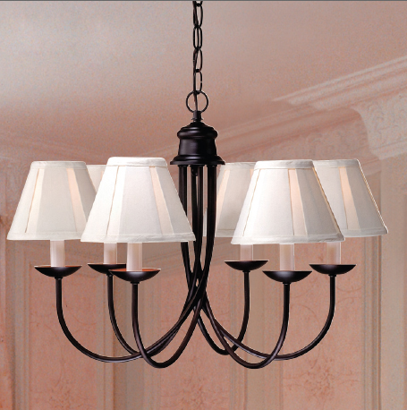 C195-MXX212 - By Laura Ashley Lighting - Brendan Collection Oil Burnished Bronze Finish Brendan Mini Chandelier