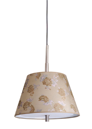 C195-XP5003/SLB35116P - By Laura Ashley Lighting - Neville Collection Satin Nickel Finish Nivelle Pendant Kit