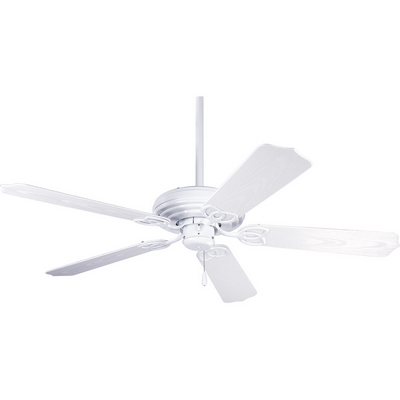 C197-P2502-30 By Progress Lighting-AirPro Collection White Finish 52In 5 Blade Fan