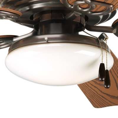 C197-P2611-20 By Progress Lighting-Air Pro Collection Antique Bronze Finish Indoor/Outdoor Low Profile Fan Light