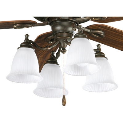 C197-P2625-77 By Progress Lighting-Renovations Collection Forged Bronze Finish Fan Light Kit