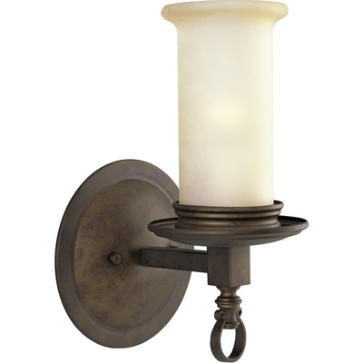 C197-P2752-102 By Progress Lighting-Santiago Collection Roasted Java Finish 1-100W BATH BRKT