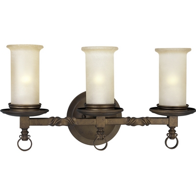 C197-P2754-102 By Progress Lighting-Santiago Collection Roasted Java Finish 3-100 BATH BRKT