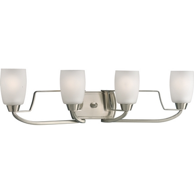 C197-P2797-09 By Progress Lighting-Westin Collection Brushed Nickel Finish 4-Lt. Bath
