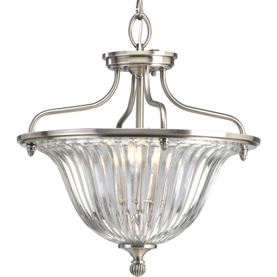 C197-P2817-101 By Progress Lighting-Roxbury Collection Classic Silver Finish Close To Clg