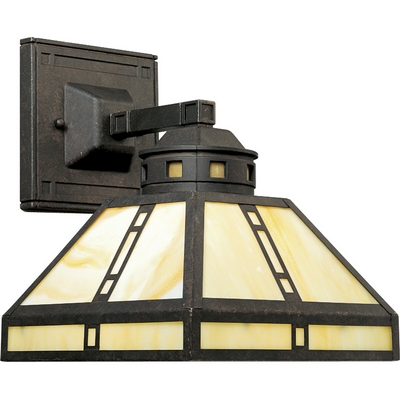 C197-P2900-46 By Progress Lighting-Arts and Crafts Collection Weathered Bronze Finish 1Lt-100W Med Wall