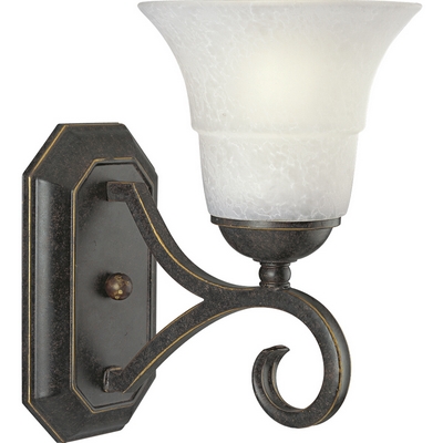C197-P2918-84 By Progress Lighting-Melbourne Collection Weathered Bronze Finish 1-100W Med Wall
