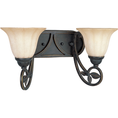 C197-P2967-84 By Progress Lighting-Le Jardin Collection Espresso Finish 2-100W Bath Brkt