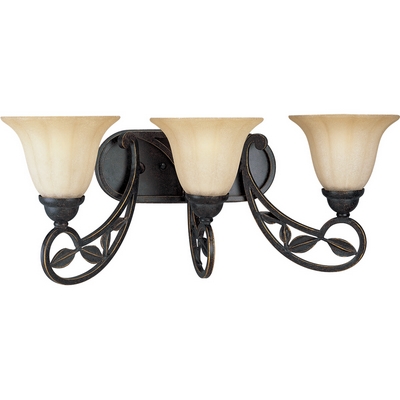 C197-P2968-84 By Progress Lighting-Le Jardin Collection Espresso Finish 3-100W Bath Brkt