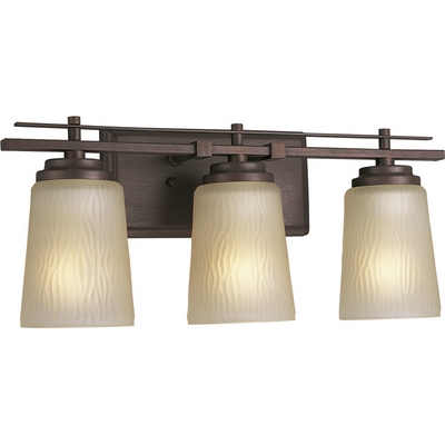 C197-P3094-88 By Progress Lighting-Riverside Collection Heirloom Finish 3-100W Med Bath