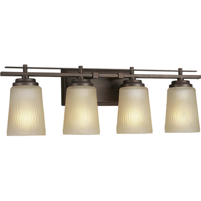 C197-P3095-88 By Progress Lighting-Riverside Collection Heirloom Finish 4-100W Med Bath