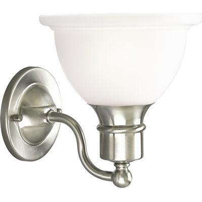 C197-P3161-09 By Progress Lighting-Madison Collection Brushed Nickel Finish 1-100W Bath Bracket
