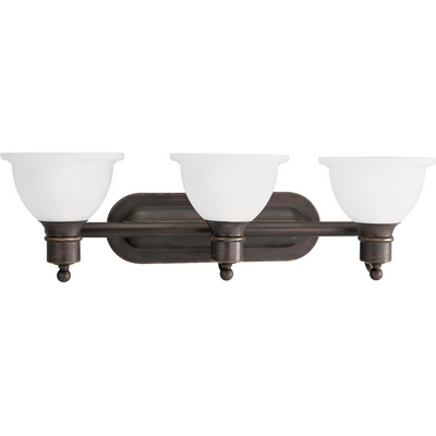 C197-P3163-20 By Progress Lighting-Madison Collection Antique Bronze Finish 3-100W Bath Bracket