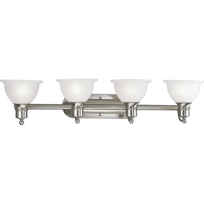 C197-P3164-09 By Progress Lighting-Madison Collection Brushed Nickel Finish 4-100W Bath Bracket