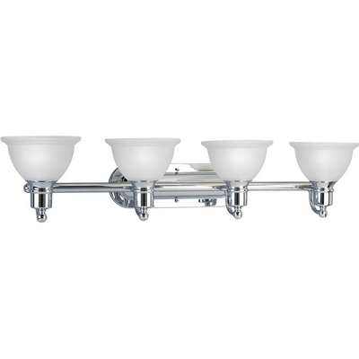 C197-P3164-15 By Progress Lighting-Madison Collection Polished Chrome Finish 4-100W Bath Bracket