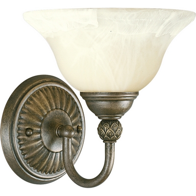 C197-P3204-86 By Progress Lighting-Savannah Collection Burnished Chestnut Finish 1-100W Med Bath
