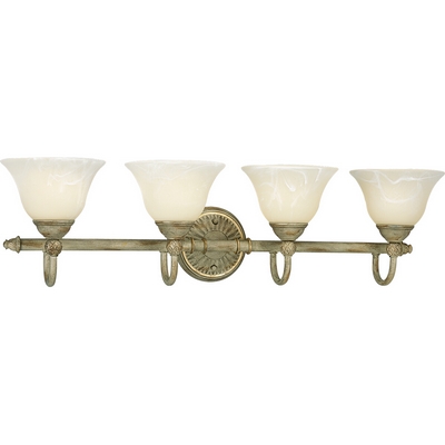 C197-P3207-42 By Progress Lighting-Savannah Collection Seabrook Finish 4-100W Med Bath