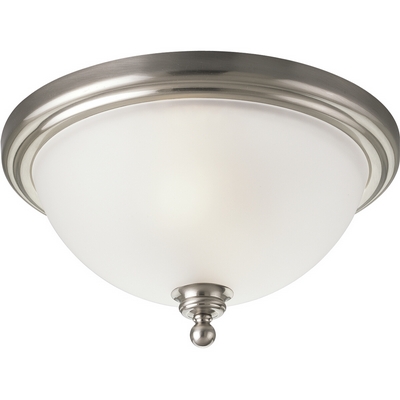 C197-P3312-09 By Progress Lighting-Madison Collection Brushed Nickel Finish 2-60W Close To Clg