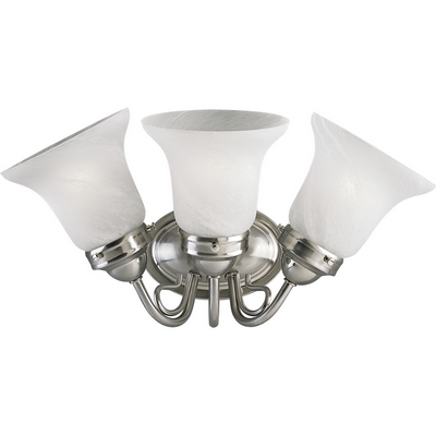C197-P3369-09 By Progress Lighting-Bedford Collection Brushed Nickel Finish 3-100W Med Bath