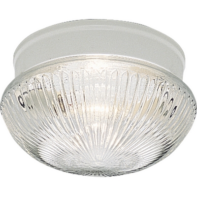 C197-P3406-30 By Progress Lighting-CTC-Acrylic Globe Collection White Finish 2-60W Med Fitter
