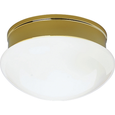 C197-P3410-10 By Progress Lighting-CTC-Acrylic Globe Collection Polished Brass Finish 2-60W Med Fitter