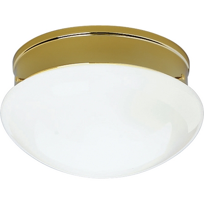 C197-P3412-10 By Progress Lighting-CTC-Acrylic Globe Collection Polished Brass Finish 2-75W Close To Clg